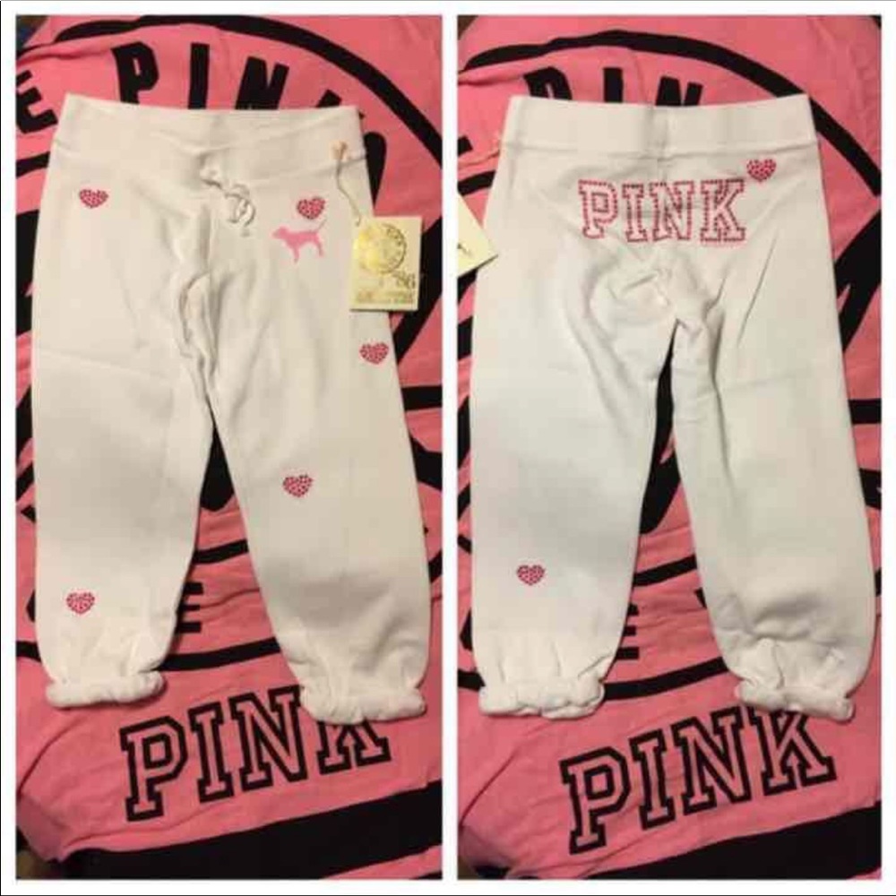 Limited Edition PINK Bling Heart Sweats 💕
